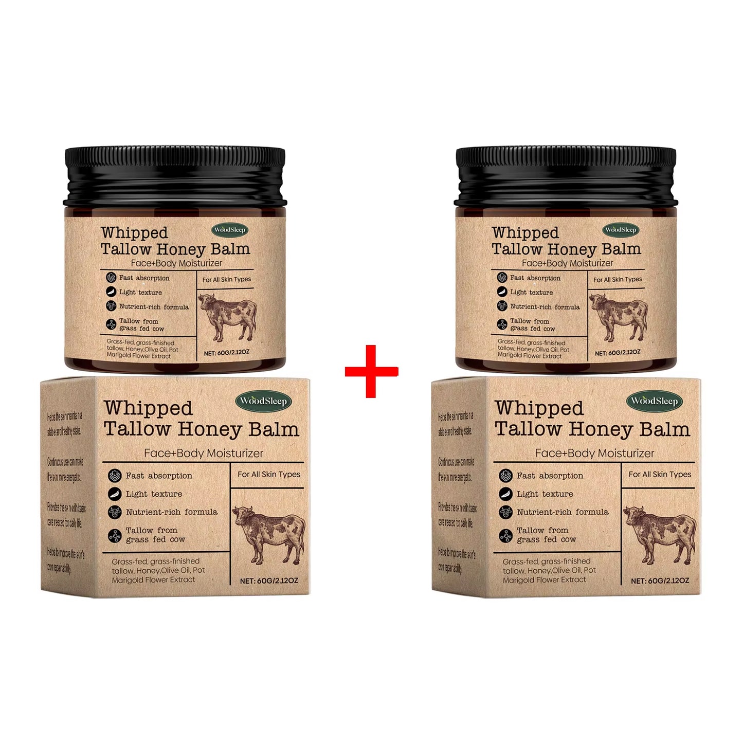 GlowMelt™ Whipped Tallow & Honey Skin Renewal Balm